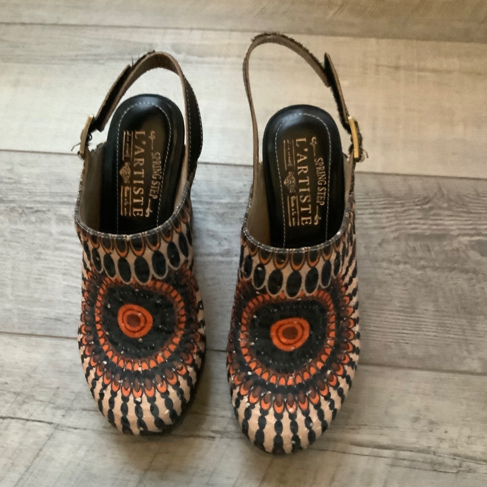 L’ Artiste ZIPI Shootie, size 7 (37), Slingback Clog